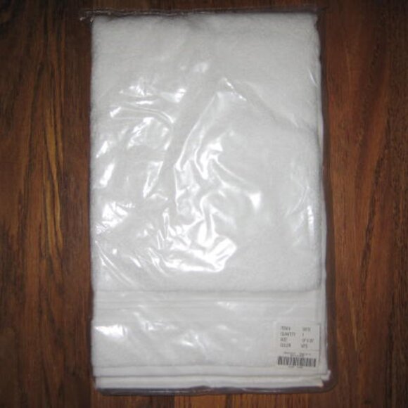 NWT Set of 2 Sundance Catalog Hand Towels White in Package Cotton Made in Turkey - Picture 7 of 8